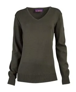 Hubertus Damepullover V-hals