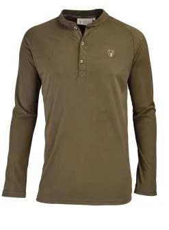 Hubertus-funktionstrøje Med Knapstolpe