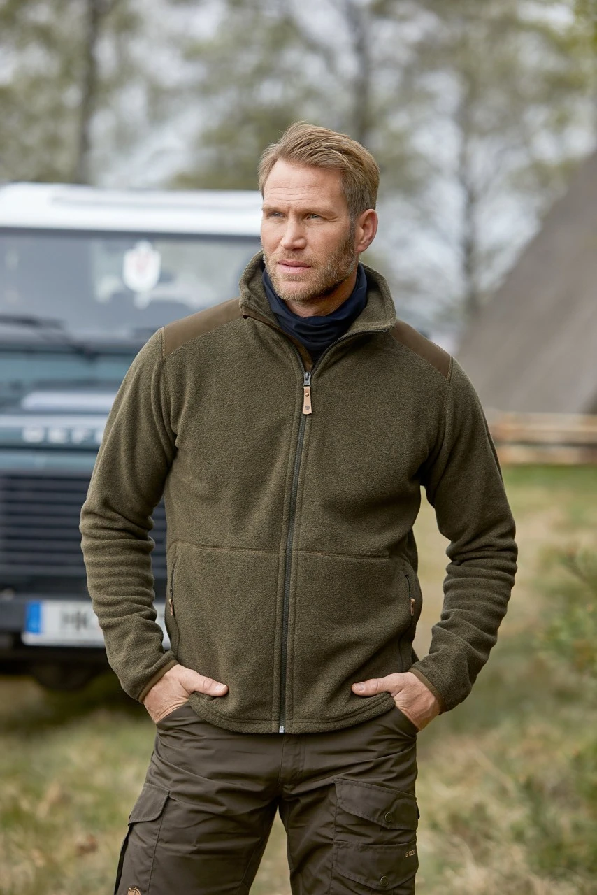 FJÄLLRÄVEN Fjällräven Herre-fleecejakke Forest 2 FJÄLLRÄVEN Fjällräven Herre-fleecejakke Forest - Billede 2
