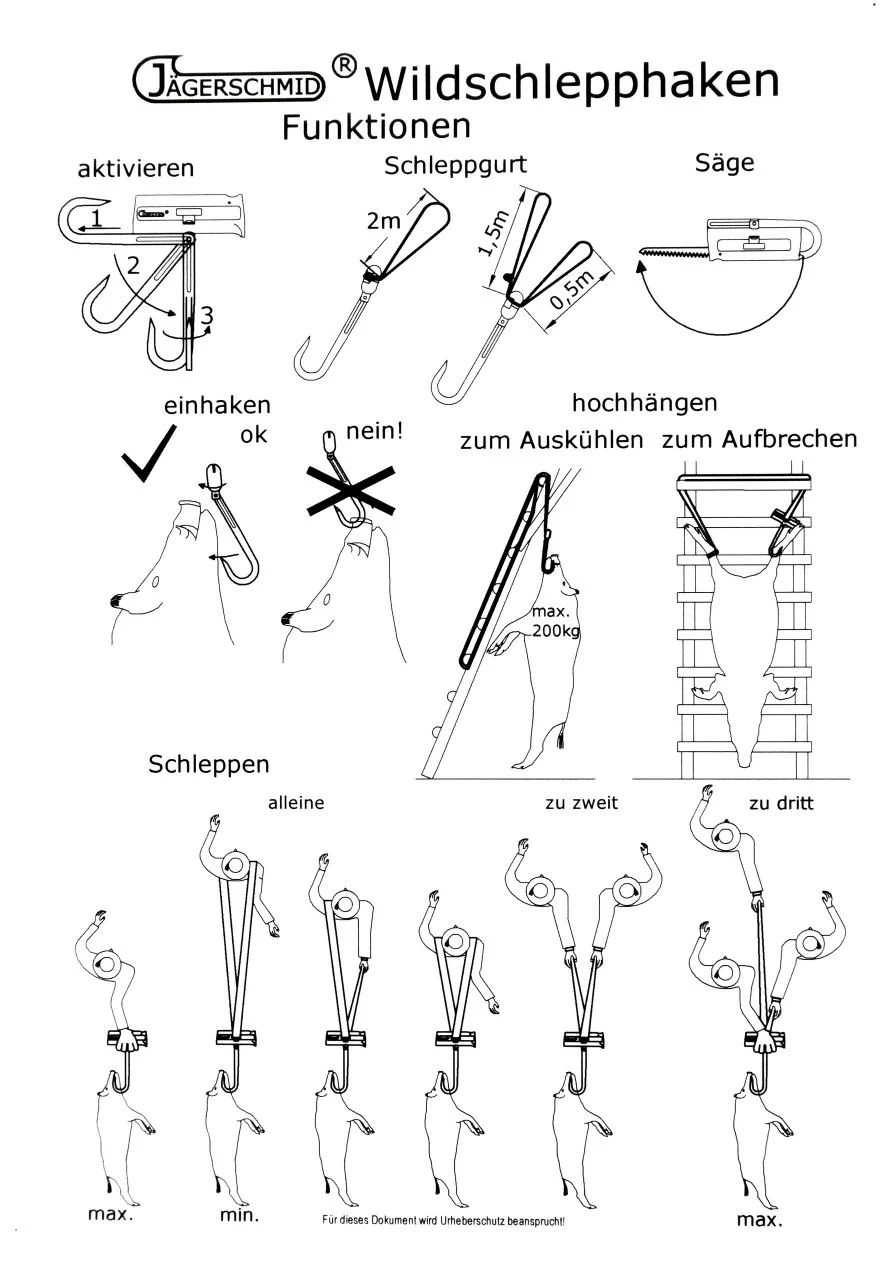 Jägerschmid Vildtbjergnings Sæt 4 Jägerschmid Vildtbjergnings Sæt - Billede 4
